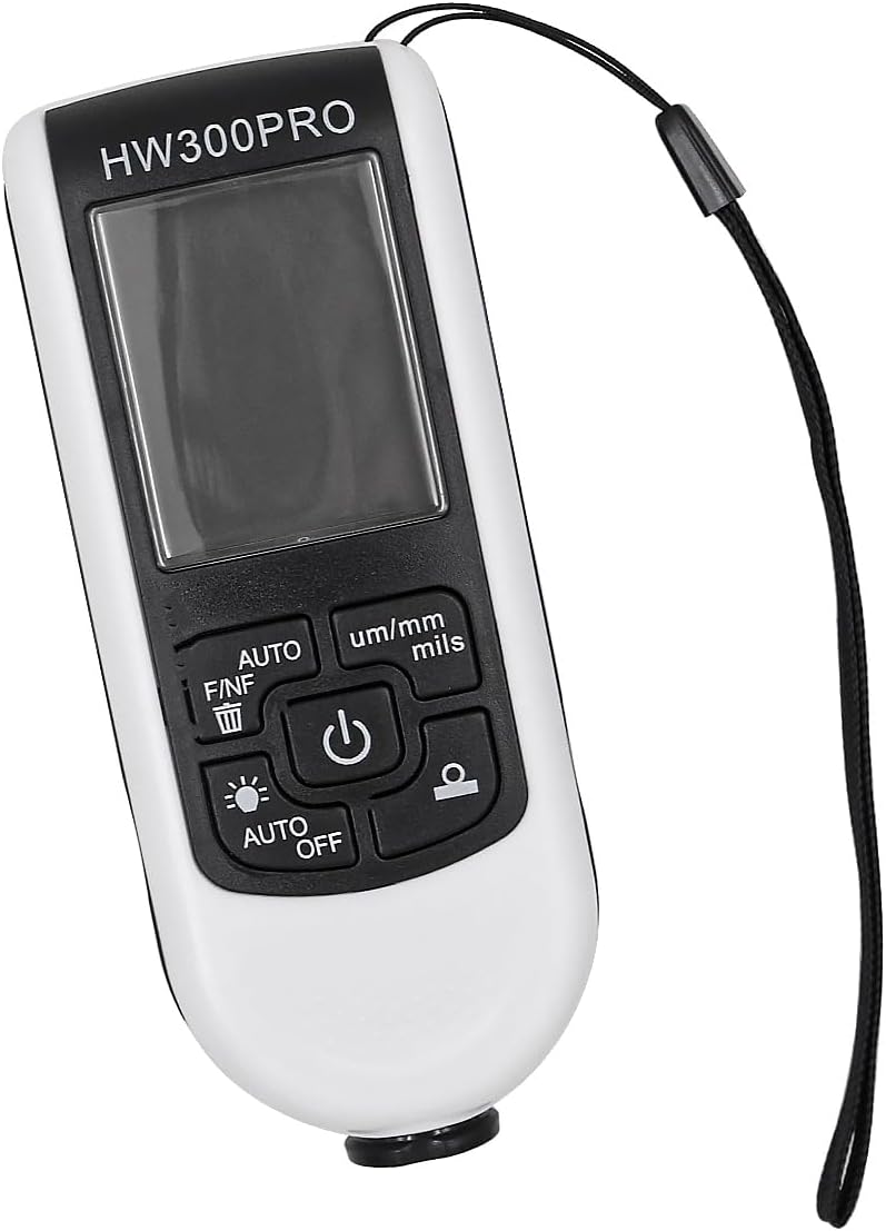 Alnicov Lackdickenmessgerät, hochpräzises Schichtdickenmessgerät, Messbereich 0 bis 2000 µm für Meta