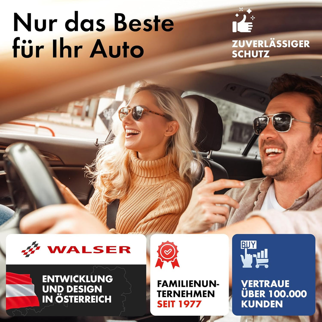 WALSER Premium Hagel- &amp; Hitzeschutz Abdeckplane Auto, Auto Hagelschutzplane EPE Sun Protect - reduzi