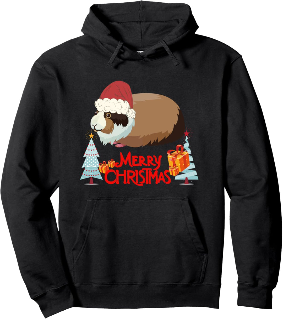 süsses Weihnachtsoutfit Partnerlook Geschenkidee Meerschwein Pullover Hoodie