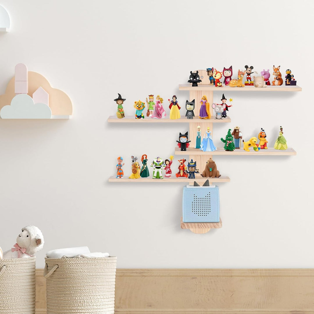 Todeco Tonie-Regal für Toniebox Hörfiguren, Magnetische Aufbewahrung für 50-60 Tonie, Perfekte Tonie