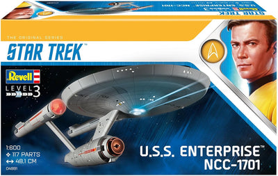 Revell 04991/4991 Star Trek James T. Kirk 04991 U.S.S. Enterprise Science Fiction Bausatz 1:600, 1/6