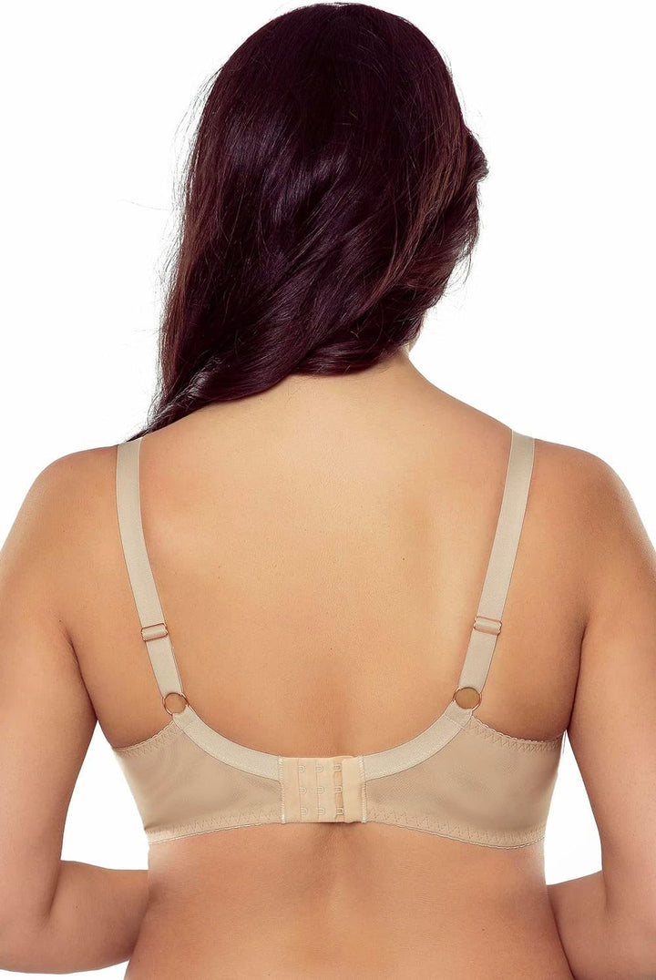 VIVISENCE Dame Soft BH Stickerei Träger Schalen Klassisch Alltag 1053 70E Gold, 70E Gold