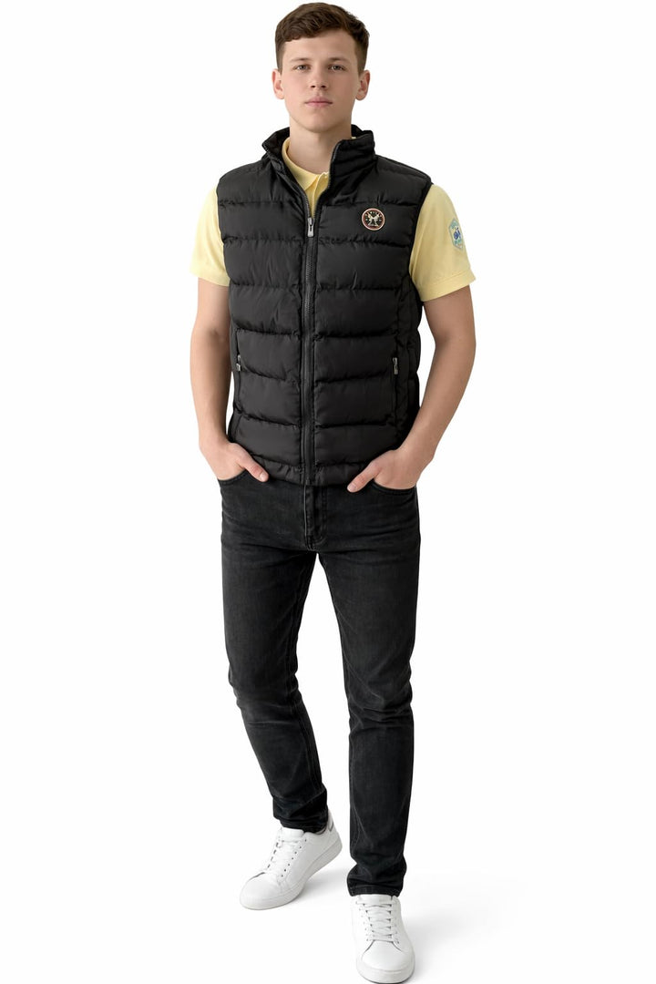 Herren leichte Steppweste Weste Berlin Bodywarmer mit Seitentaschen gesteppt ideal für den Übergang
