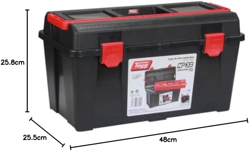 Electraline 132001 Tayg – Werkzeugkasten aus Kunststoff Nr.32 Werkzeugkasten 32, Werkzeugkasten 32