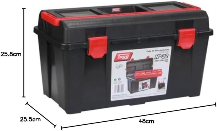 Electraline 132001 Tayg – Werkzeugkasten aus Kunststoff Nr.32 Werkzeugkasten 32, Werkzeugkasten 32