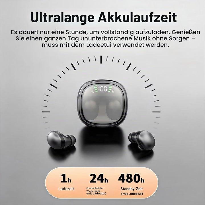 Unsichtbare Kopfhörer Mini in Ear Kopfhörer Bluetooth Schlafkopfhörer Seitenschläfer Schlaf Kopfhöre