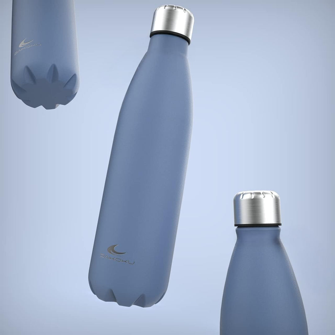 Daikoku - Edelstahl Wasserflasche | 100% Auslaufsicher | Hält 12 Stunden Heiss, 24 Stunden Kalt | BP