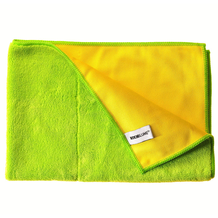 Kochblume Geschirrtuch 60x40cm 5er Set | Microfasertuch | Extra saugfähige Fasern und Polierseite |