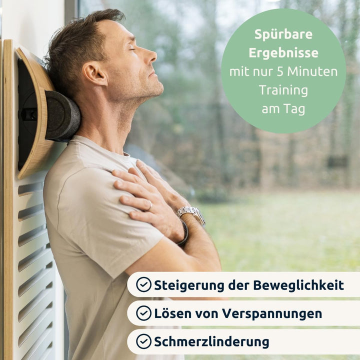 MaxFitness - Faszienrolle Set mit Wandhalterung Performance - inkl. LeanBoard & PickUp - 2 Foam Roll