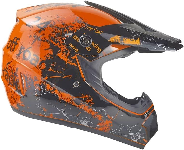 Kinder Crosshelm Racing – Motorradhelm für Kinder, ABS-Schale, robuster Kinderhelm für Downhill, Qua