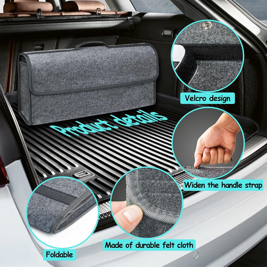 2Stück Kofferraum Organizer, Auto Kofferraum Organizer, Filz Auto box kofferraumtasche Toolbag - Gee
