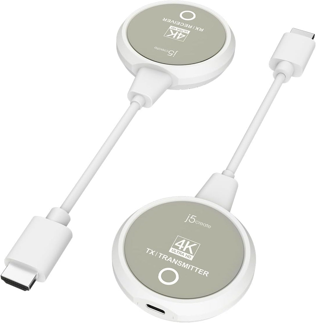 j5create ScreenCast 4K Wireless HDMI Transmitter und Receiver, Wireless HDMI Extender, unterstützt 4