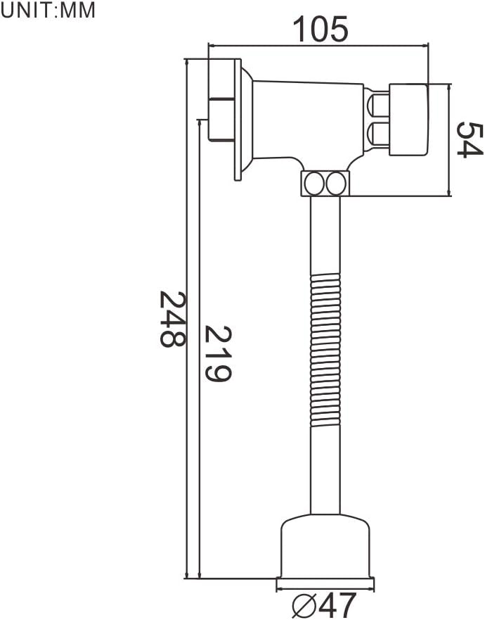 Ibergrif - Mischbatterie für Urinal, Wasserhahn, Chrom