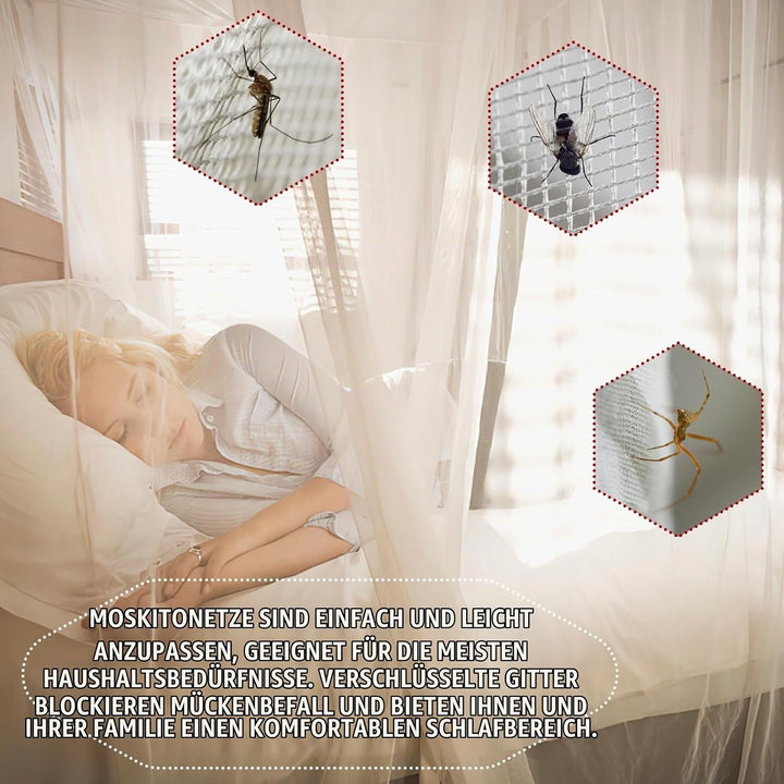 Mückennetz Bett XXL, Moskitonetz Reise Outdoor, Moskitonetz Doppelbett Einzelbett, Betthimmel Rechte