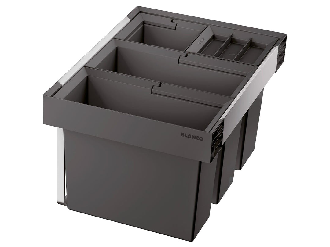 BLANCO FLEXON II low 60/4 | Abfall Müllsystem | für 60 cm breite Unterschränke | System zum Einbau i