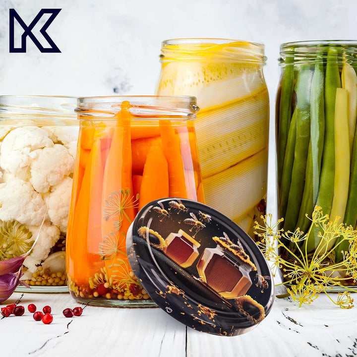 KADAX 20er Set Marmeladengläser 235ml TO82 Honig, Einmachgläser Vorratsgläser Mason Jar mit Schraubd