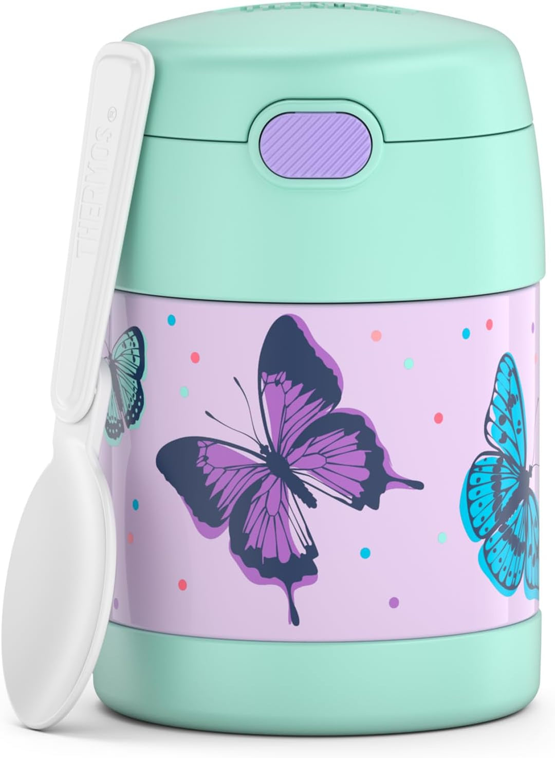 RMOVR THERMOS kids FUNTAINER FOOD JAR 0,30l, butterflies, Thermobehälter für Essen mit Löffel für Ki
