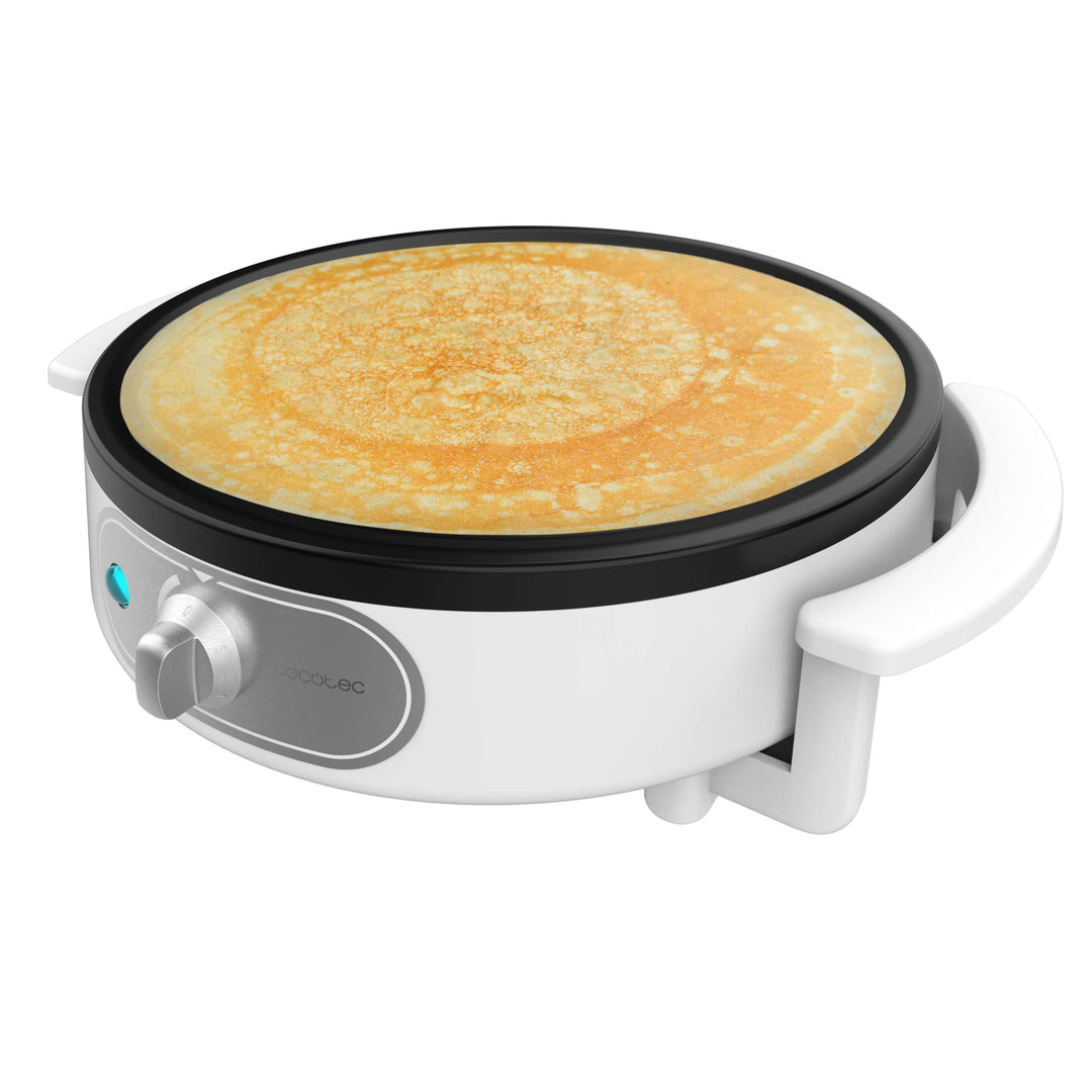 Cecotec Elektrische Crêpes-Maschine Fun Creepy, 1200W, Antihaftbeschichtung, Abstandswalze und Spate