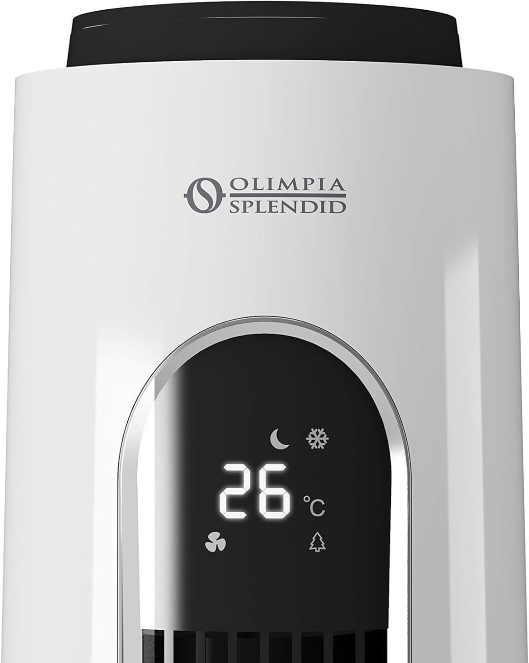 Olimpia Splendid 99312 Peler Tower Turmventilator Kühler mit Oszillationsbasis Timer und Kanister 3,