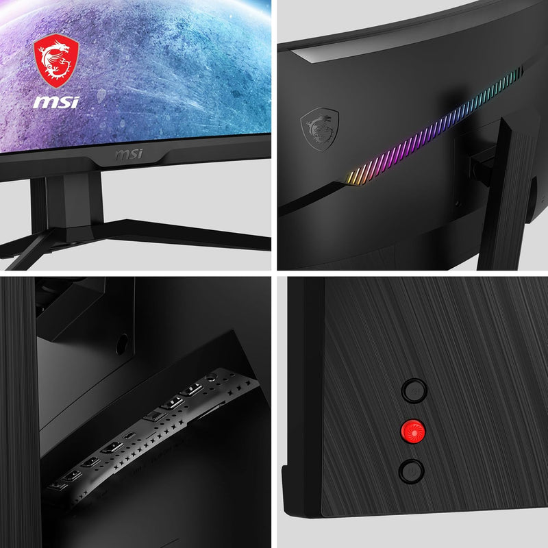 MSI MAG 325CQRXFDE 31,5 Zoll WQHD Curved Gaming Monitor - 1000R, 2560 x 1440 Rapid VA Panel, 240 Hz