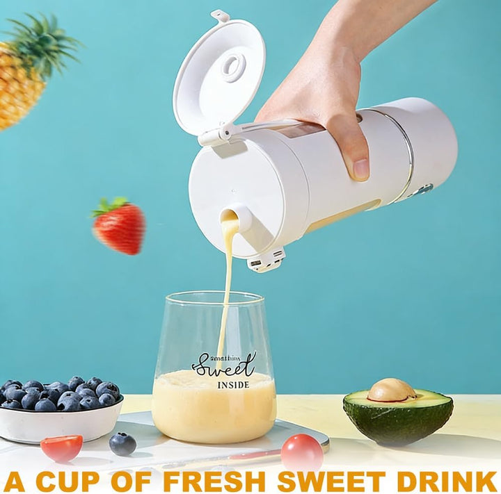 Tragbarer Mixer 700ml, Wiederaufladbar Mini Mixers with Digital Display, Mixer to Go for Milkshakes,