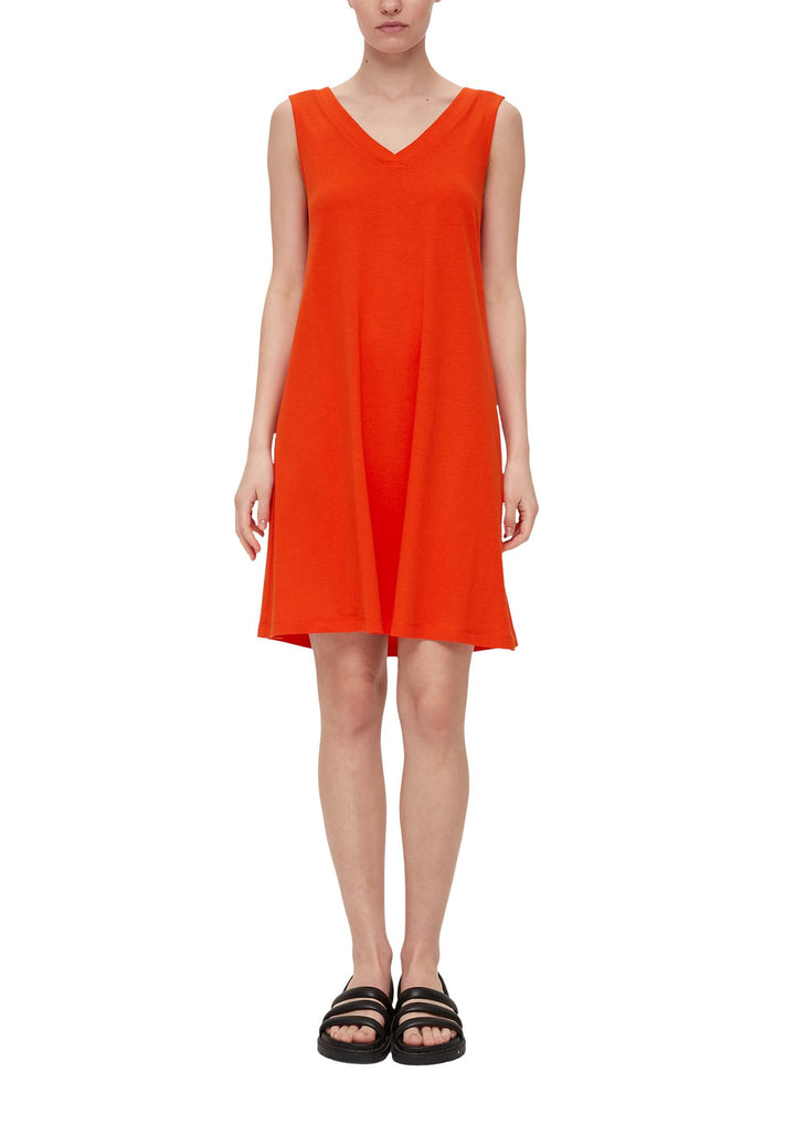 s.Oliver Damen 10.2.11.20.200.2132308 Kleid kurz 36 Orange 2550, 36 Orange 2550