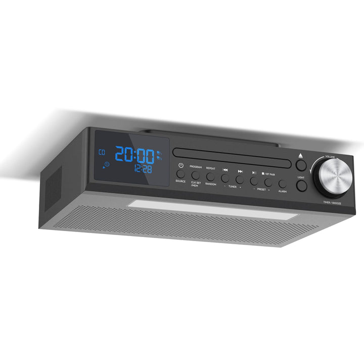 MONODEAL Bluetooth CD Player mit Radio, Küchenradio Unterbau mit 30 Presets, Unterbauradio Küche mit