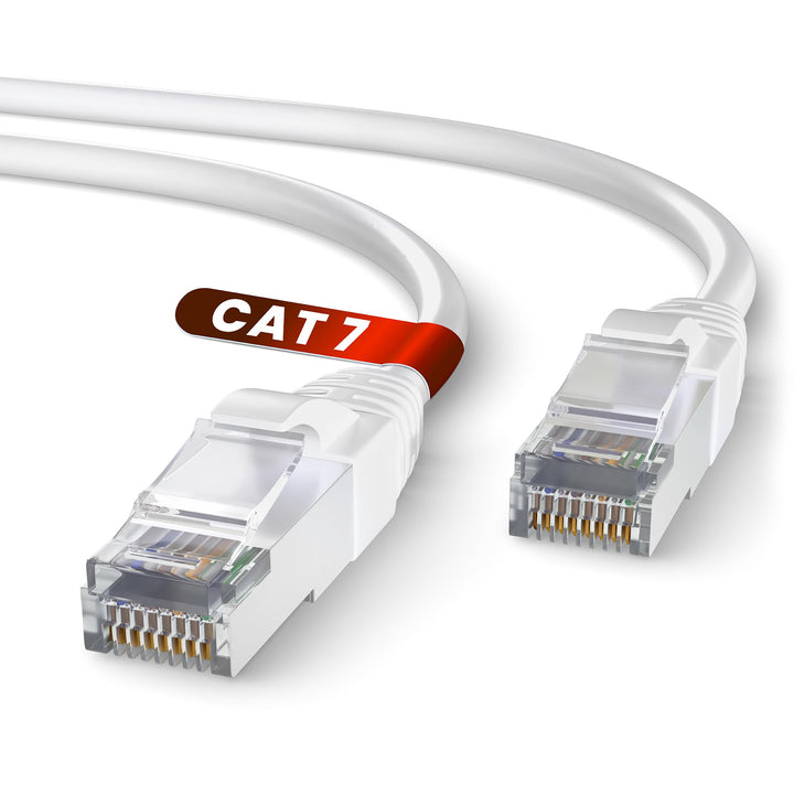 Mr. Tronic 30m Ethernet Netzwerkkabel Cat 7, LAN Netzwerkkabel mit RJ45 Anschlüssen für schnelle & z