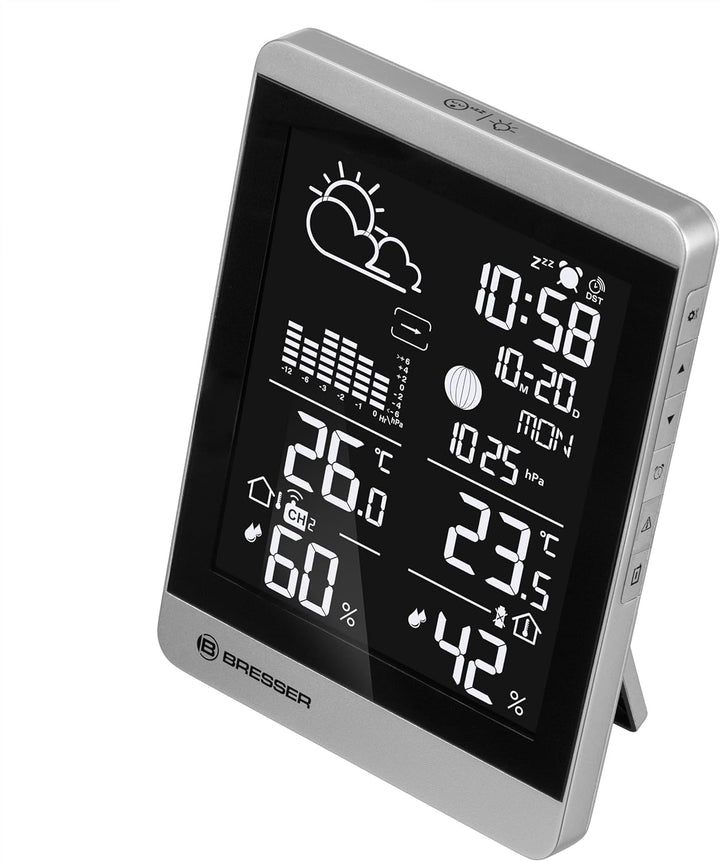 Bresser Funk-Wetterstation ClimateTemp NDV-NEO mit Aussensensor, Temperatur- und Luftfeuchtigkeitsan