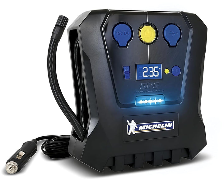 MICHELIN 62003 Luftkompressor 12v fürs Auto | Programmierbar und Digital | Reifendruck Luft Kompress