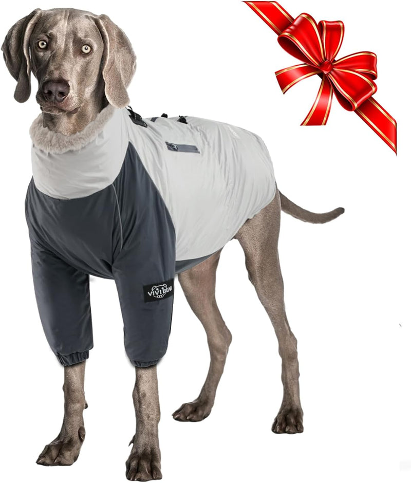 Winter Hundemantel mit Geschirrschnalle, Winddichte wasserdichte Hundefleecejacke, Weicher Fleece Pu