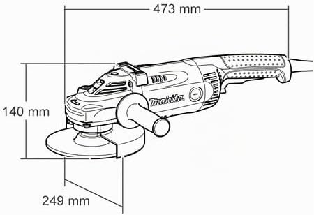 MEULEUSE MAKITA Ø 230 MM 2200 W - GA9020