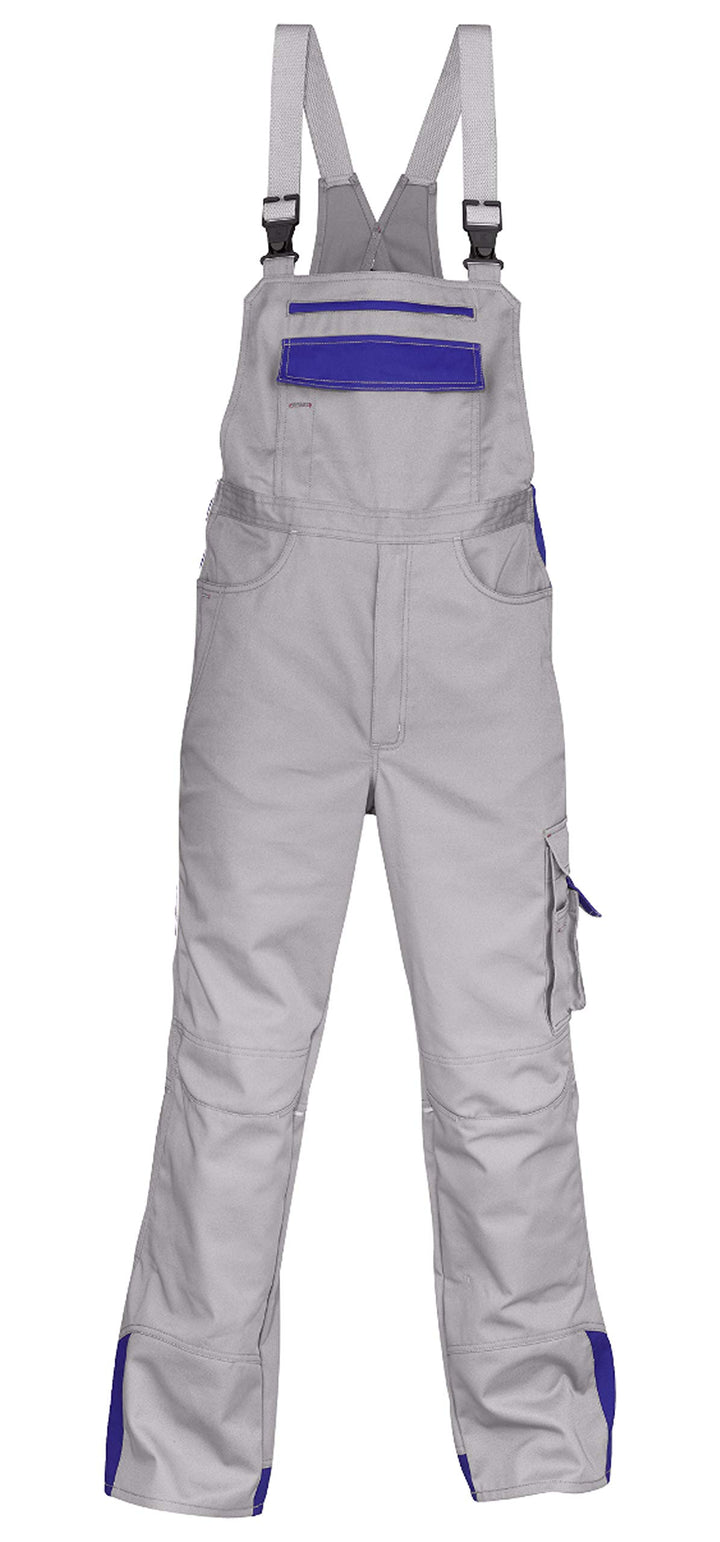 KÜBLER IMAGE VISION Arbeitslatzhose grau, Grösse 25, Herren-Arbeitslatzhose aus verstärkter Baumwoll