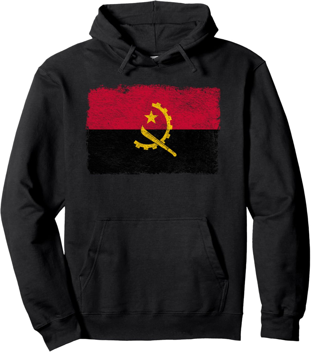 Nationalflagge von Angola Luanda Pullover Hoodie