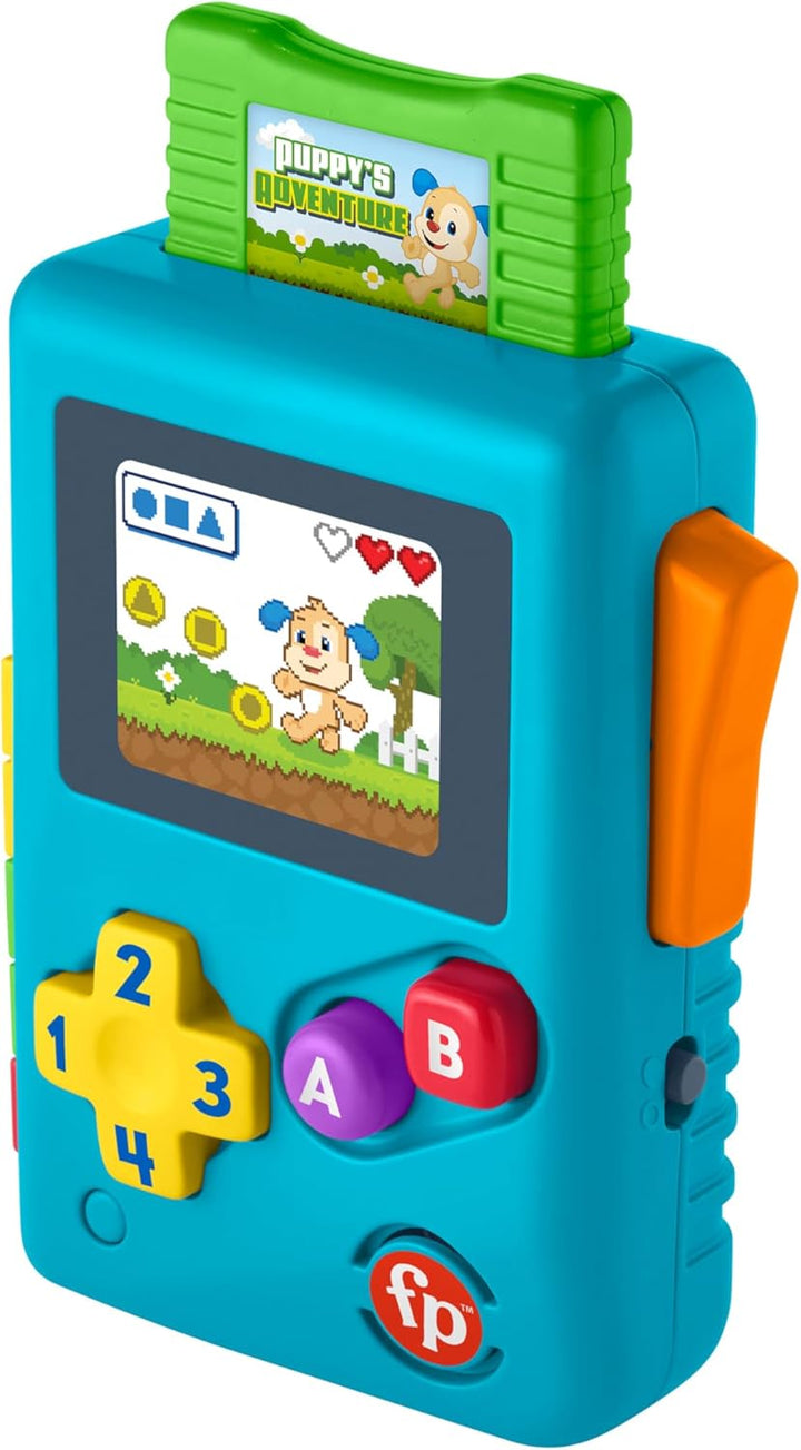 Fisher-Price Lernspielzeug Meine erste Spielkonsole, Lachen und Erwachen mit Musik und Lichtern für