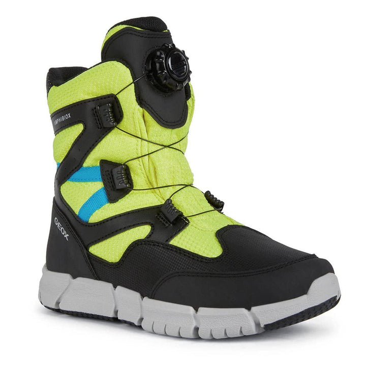 Geox Jungen J Flexyper Boy B ABX Stiefeletten 35 EU Fluo Yellow Black, 35 EU Fluo Yellow Black