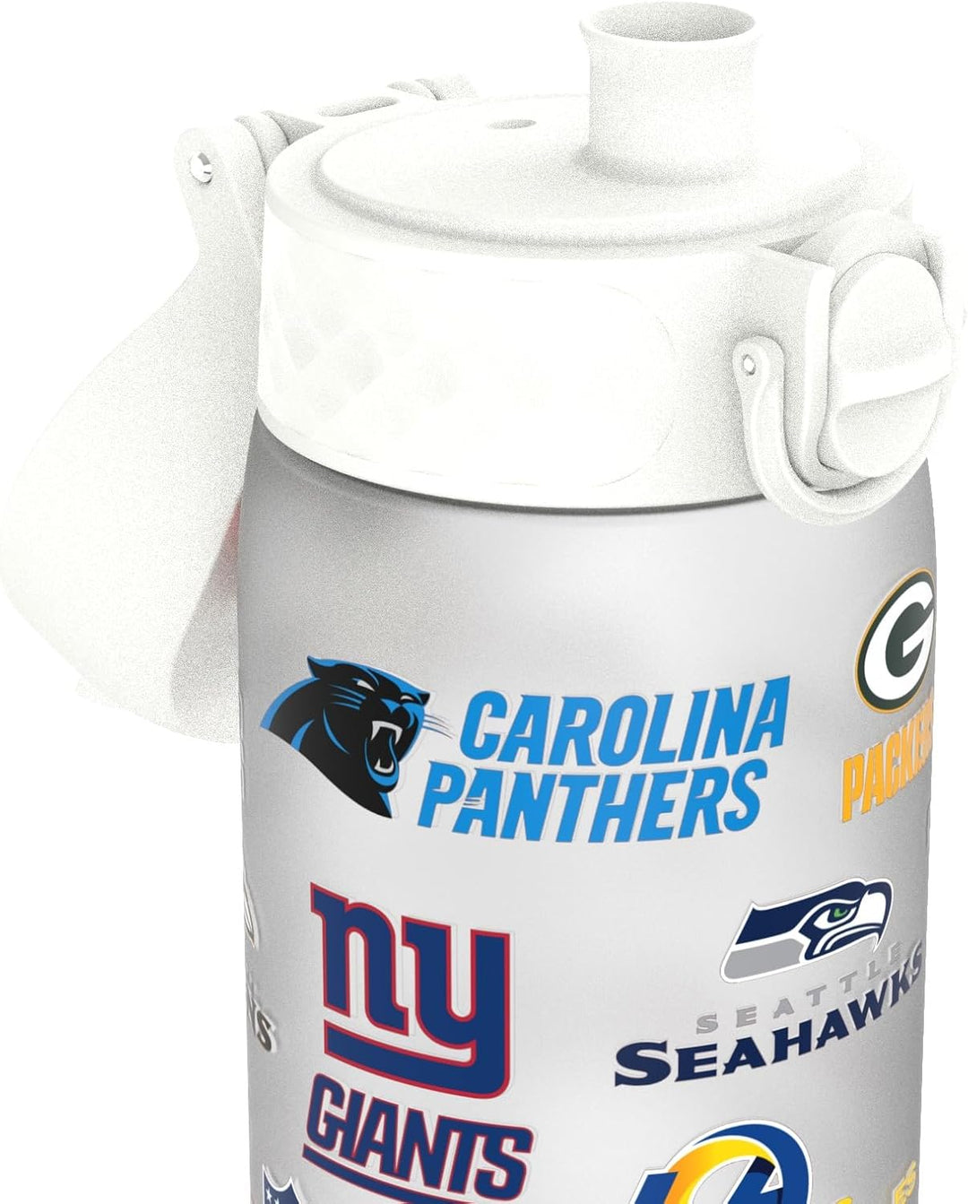 ion8 NFL Edelstahl-Trinkflasche, Auslaufsicher, Einhandöffnung, Sichere Verriegelung, Spülmaschinenf
