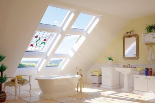 66 x 118 - Kunststoff FAKRO PPP-V U3 preSelect®- Klapp-Schwingfenster mit EDR für Dachziegel