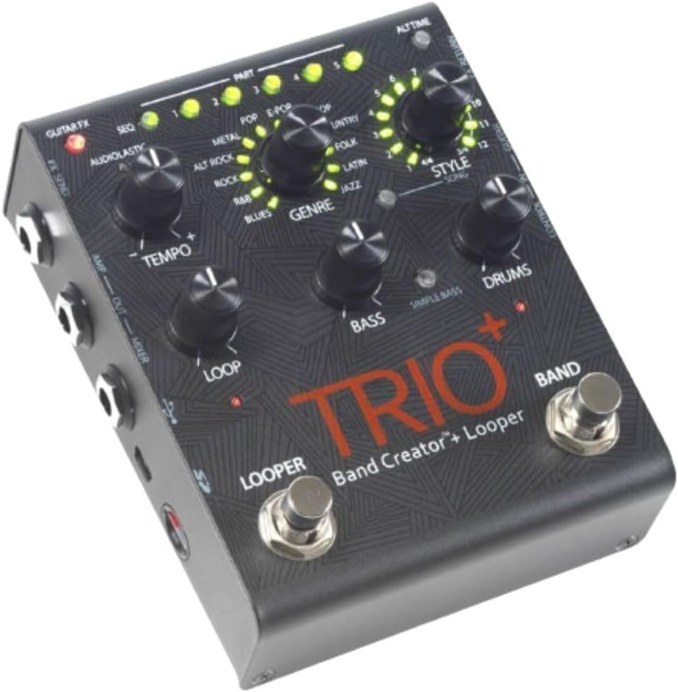 DigiTech TRIO Plus Band Creator-Gitarrenpedal mit Looper Trio Band Creator+Looper Single, Trio Band