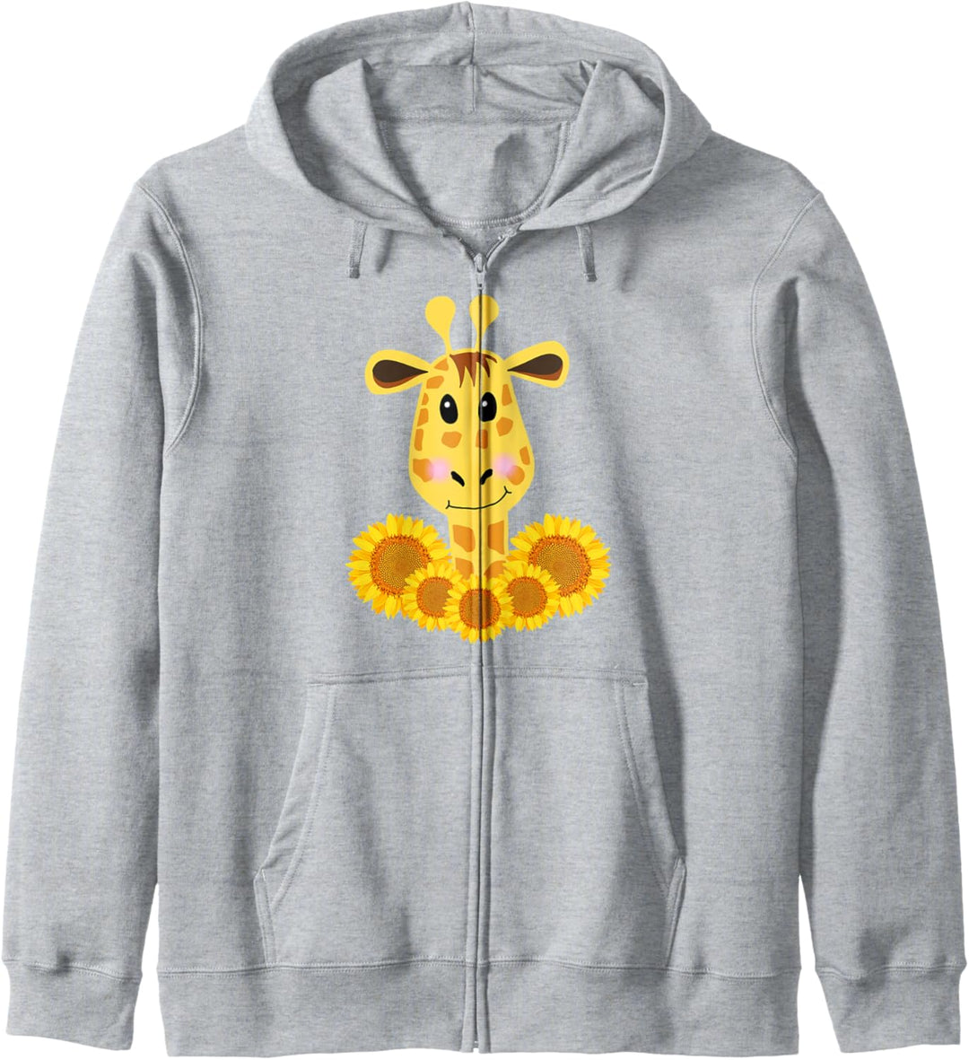 Giraffe Lovers Sonnenblume, niedliche Giraffe Kapuzenjacke
