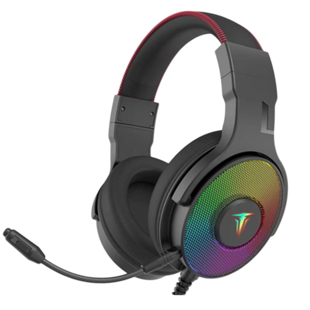 BERSERKER Gaming-Headset mit 7.1-Stereosound, 50 mm Lautsprecher, USB-Anschluss, RGB-Beleuchtung, Ab