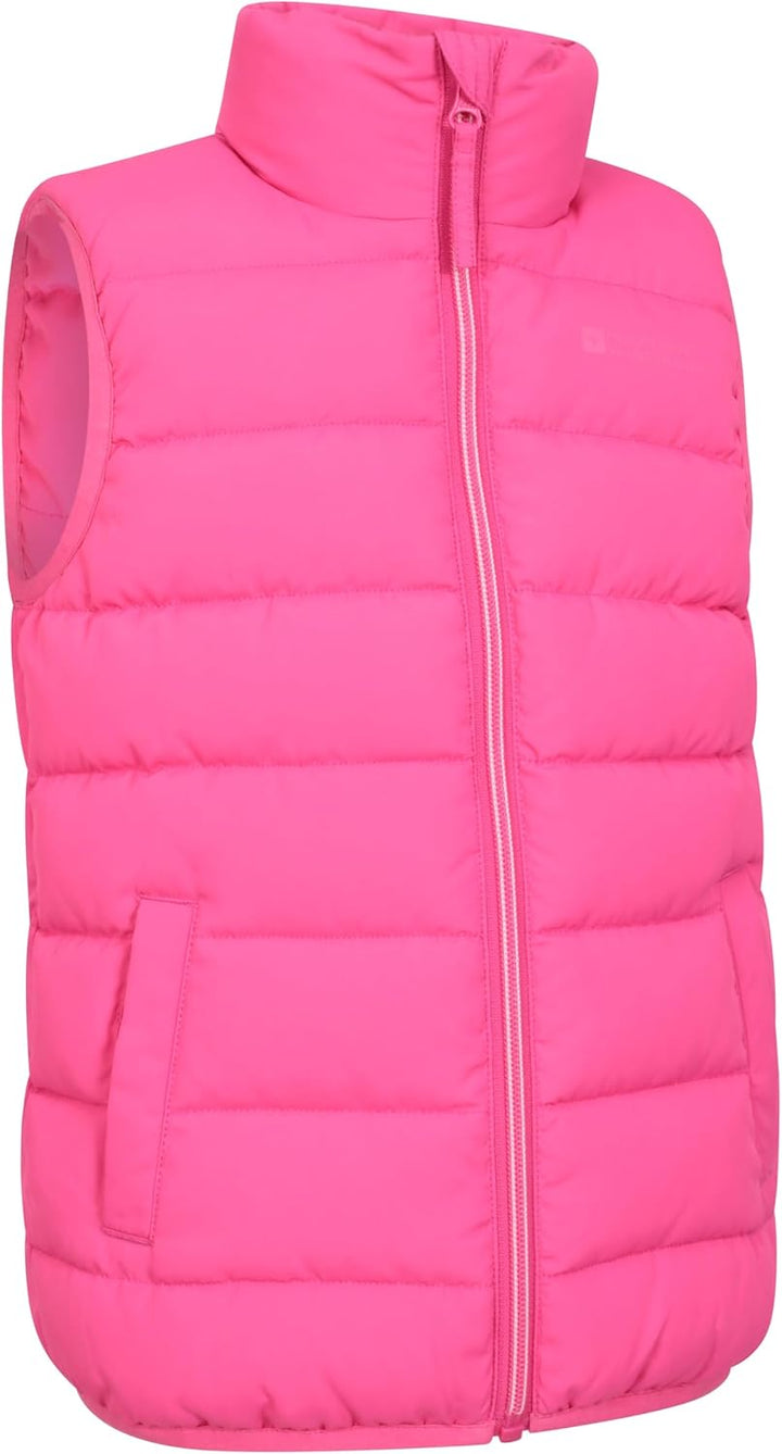 Mountain Warehouse Gepolsterte Kinder-Weste von Rocko - wasserabweisend, Mikrofaserweste, 2 Vorderta