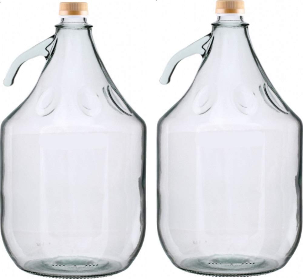 Unbekannt 2 STÜCK 3L Gärballon mit SCHRAUBVERSCHLUSS Flasche Glasballon Weinballon Glasflasche