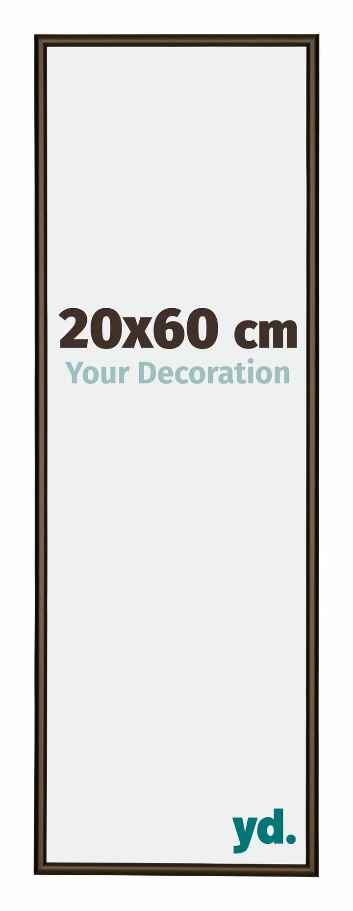 yd. Your Decoration - Bilderrahmen 20x60 cm - Bilderrahmen aus Aluminium mit Acrylglas - Antireflex