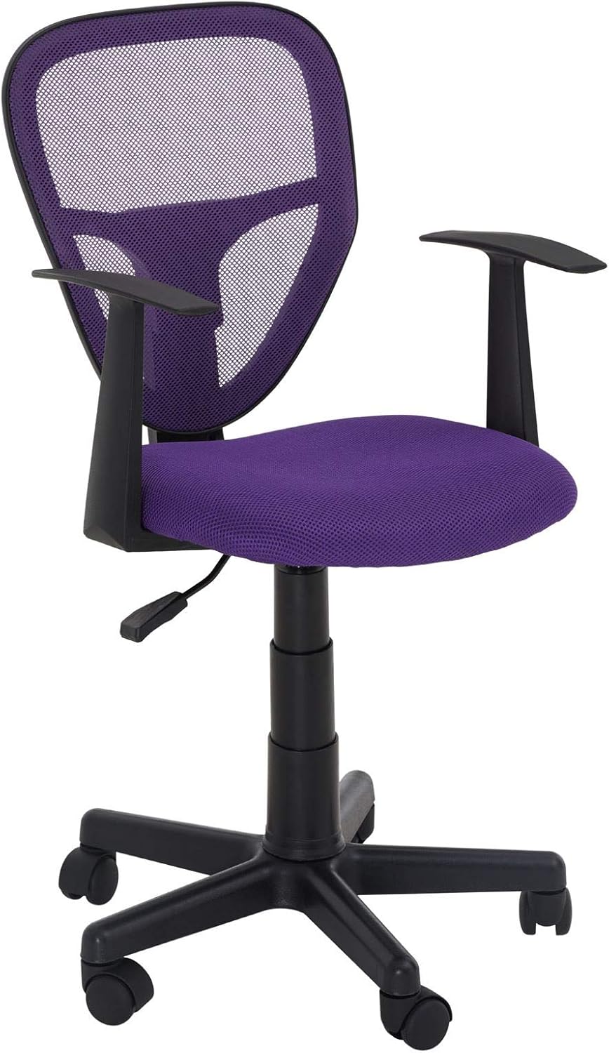 CARO-Möbel Kinderdrehstuhl Studio - Ergonomischer Schreibtischstuhl mit Armlehnen, Verstellbar, Lila