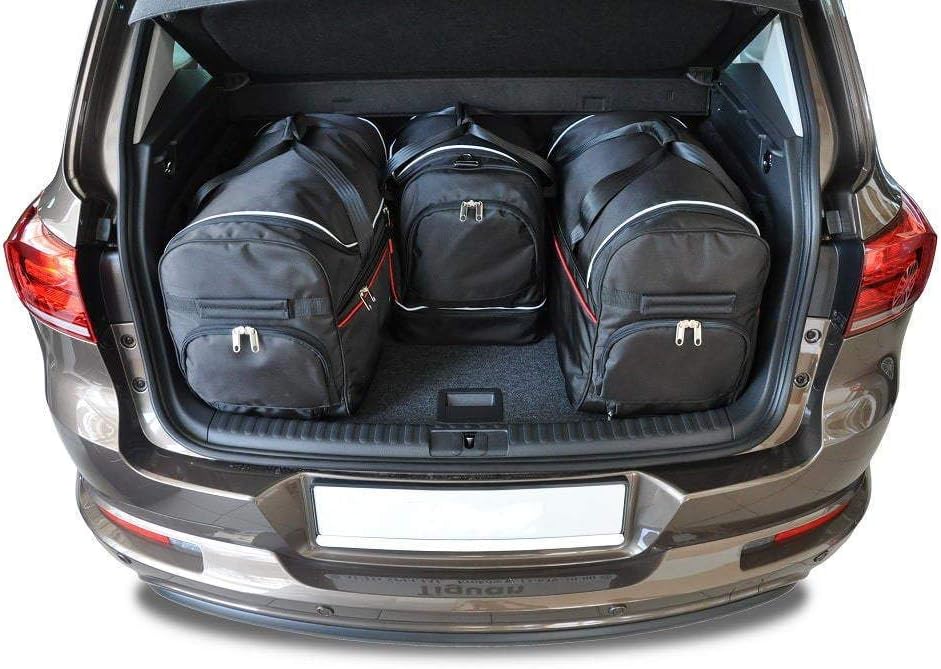 KJUST Dedizierte Kofferraumtaschen 4 stk kompatibel mit VW TIGUAN I 2007-2015