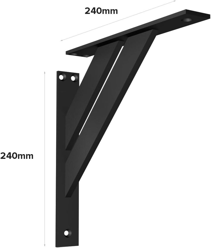 Alusfera Regalhalterung - Dekorative Regalwinkel - Regalhalter 240 mm - Wandregal Halterung - Langle