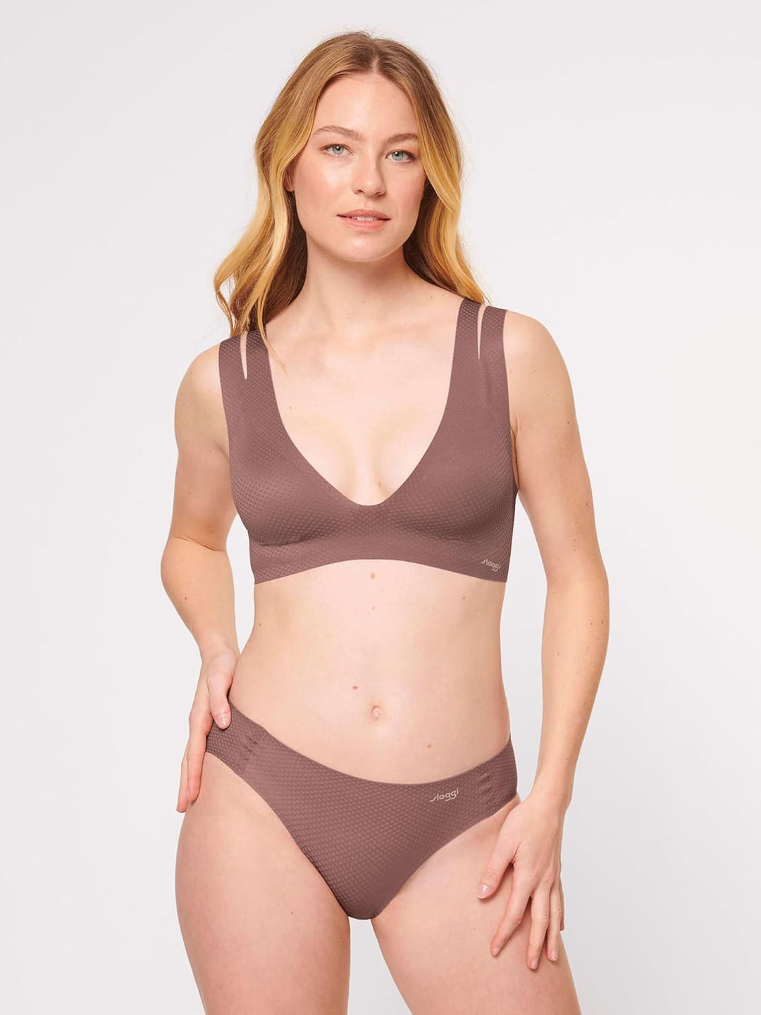 Sloggi Damen Zero Feel Flow Bralette Bustier XS Cacao, XS Cacao