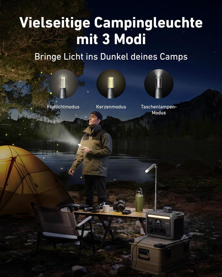 Anker SOLIX C800 Plus Tragbare Powerstation, 1200W (1600W Spitzenleistung) Solargenerator für Campin