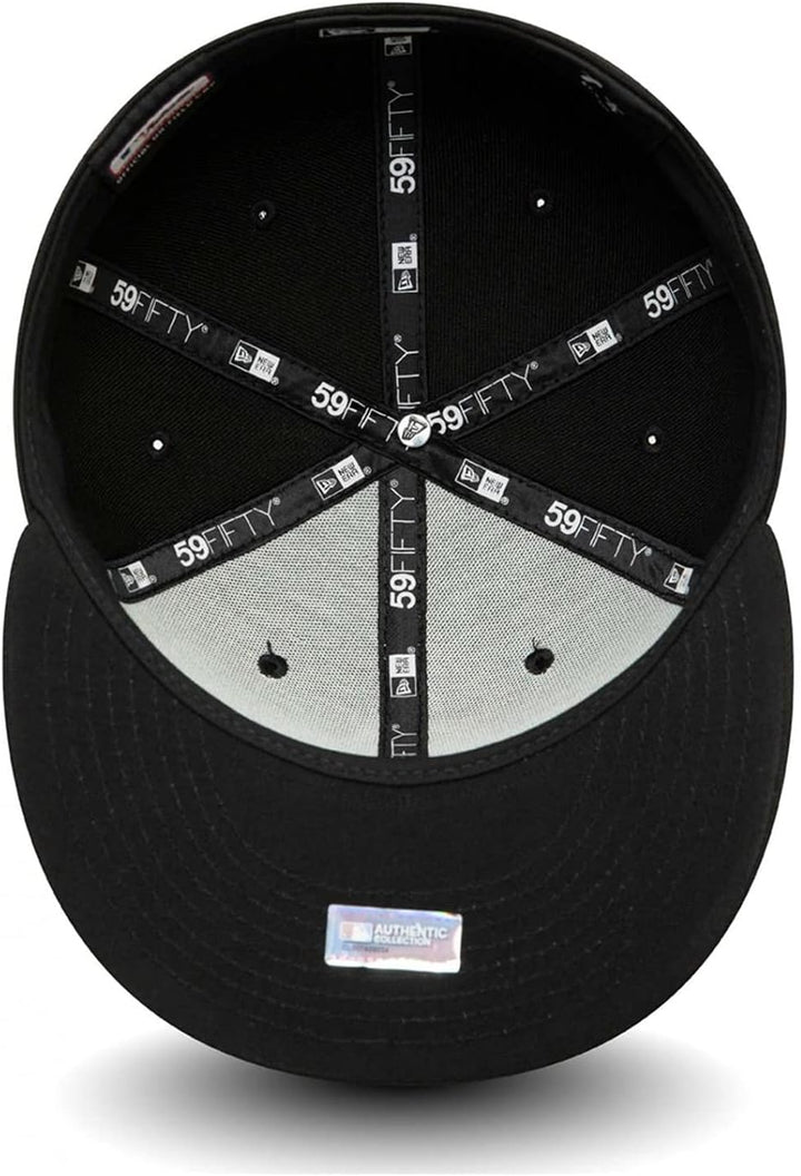 New Era Chicago White Sox Black Base 59Fifty Basecap 64 Navy, 64 Navy